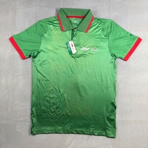 F1 Formula 1 Heineken Global Beer Partner Polo Shirt Green Red Mens L New